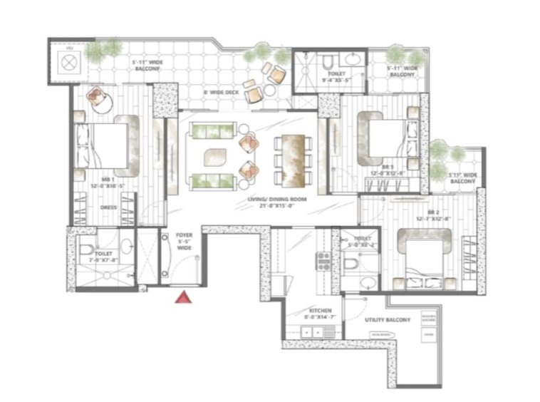 Smartworld Sky ARC floor plan